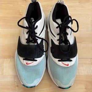 Nike Zoom Freak 3’s - White, Black, and Blue “N.I.K.E.”